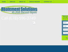 Tablet Screenshot of abatementsolution.com